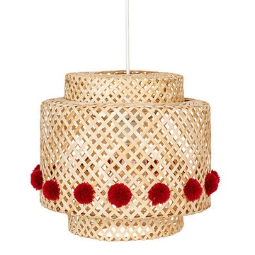 Lampa sufitowa wisząca nowoczesna BAMBUS BOHO ø 28cm dla dzieci