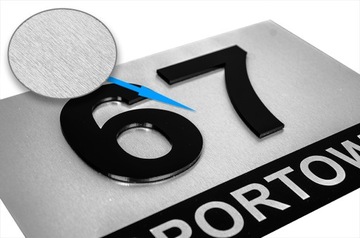 АЛЮМИНИЕВАЯ Табличка Адресная табличка Номер Дом 3D