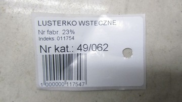 FORD TOURNEO CUSTOM ZRCÁTKO ZPÁTEČNÁ 12-17