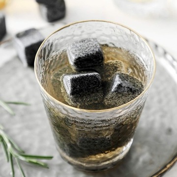 PREZENT DLA NIEGO ZESTAW KAMIENIE DO WHISKY W LUKSUSOWYM DREWNIANYM PUDEŁKU