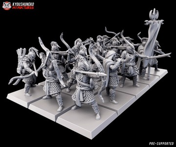 High Elves Archers x5 - Kyoushenko Miniatures