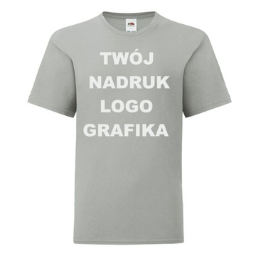 T-SHIRT Koszulka z WŁASNYM NADRUKIEM [XW] XS 116cm
