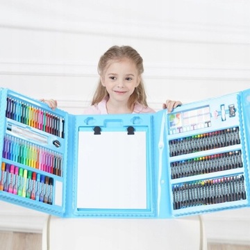 ХУДОЖЕСТВЕННЫЙ НАБОР ДЛЯ РАСКРАСКИ 208 ШТ В ЧЕМОДАНЕ