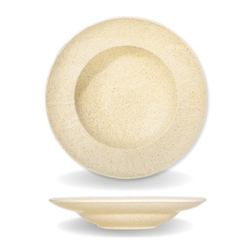 TALERZ GŁĘBOKI na ZUPĘ 25,5 cm 350 ml Wilmax okrągły porcelanowy beżowy