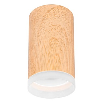 Oprawa Natynkowa GU10 DREWNO Halogenowa Tuba LED sufitowa