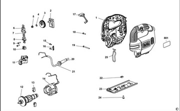BLACK+DECKER 373834-01 НОЖКА С РОЛИКОМ ДЛЯ KS501
