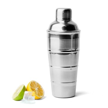 Srebrny SHAKER BARMAŃSKI metalowy SHAKER DO DRINKÓW KOKTAJLI + sitko Tadar
