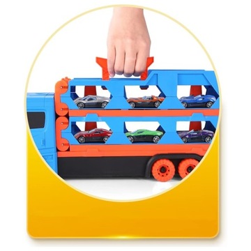 ИНТЕРАКТИВНЫЙ ГРУЗОВИК С ПУСКОВЫМИ УСТАНОВКАМИ И 6 КРОШЕЧНЫМИ ГОНОЧНИКАМИ