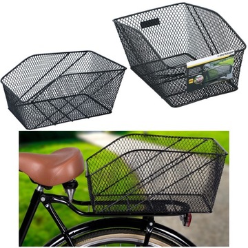 Koszyk 13L metalowy rowerowy DUŻY koszyk na rower bagażnik DUNLOP pojemny