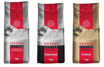 SWISSO KAFFEE 100% Arabica Zestaw 3kg