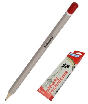 Ołówek techniczny miękki 5B 1 szt. Schemat 1751