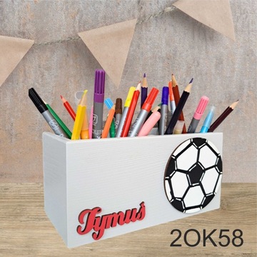 БОЛЬШАЯ подставка для мелков, 100% ДЕРЕВО, FREE NAME