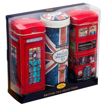 NEW ENGLISH TEAS Angielska Herbata Puszka 3 szt LONDYN