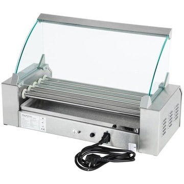 РОЛИКОВЫЙ ГРИЛЬ, НАГРЕВАТЕЛЬ САЖА, 5 РОЛИКОВ, 1000ВТ