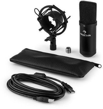 Mikrofon pojemnościowy USB Auna MIC-900B-LED