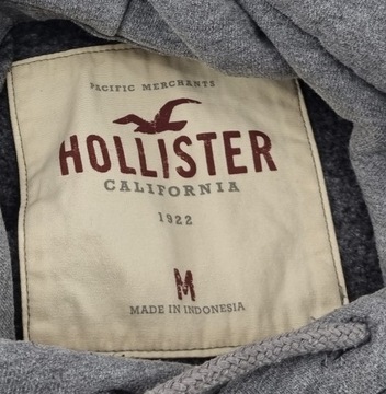 HOLLISTER SZARA BLUZA KAPTUR M