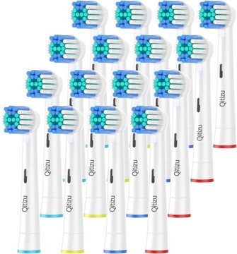 Qitizu Końcówka do szczoteczki elektrycznej Kompatybilna z Oral B 16 szt