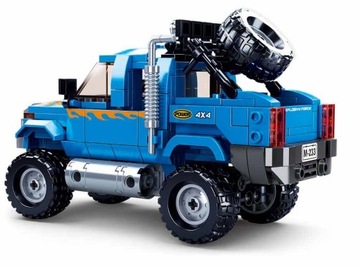 KLOCKI SLUBAN MB Jeep Monster Truck i Motor 363 KOM. LEG, COB