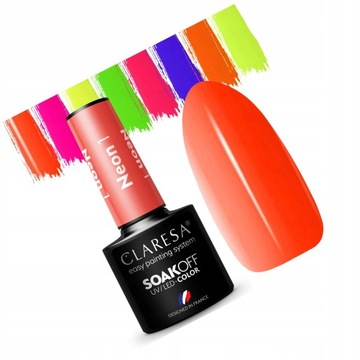 HIT CLARESA NEON Lakiery Hybrydowe NEONOWE #1