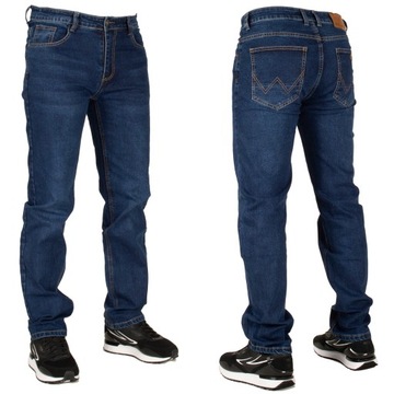 Spodnie męskie jeans W:38 98 CM L:32 granatowe