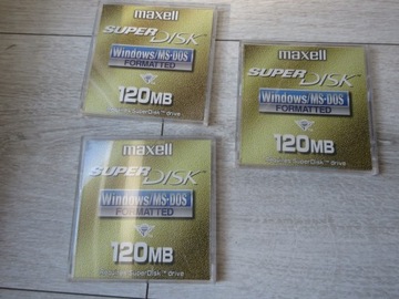 ORYGINALNA DYSKIETKA MAXELL 3,5 SUPER DISK 120MB