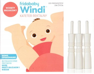 WINDI KATETER REKTALNY NA KOLKĘ WZDĘCIA GAZY 10szt