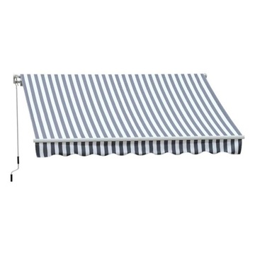 Шарнирный маркиз С РУКОЯТКОЙ 2,95x2,45 м АЛЮМИНИЙ