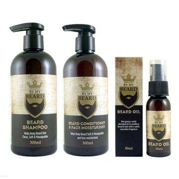 Набор для бороды, косметичка, бритва, шампунь, кондиционер, масло, выпрямитель