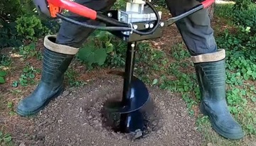 БЕНЗИНОВАЯ БУРА С ЗЕМЛЯНЫМ ШНЕКОМ 15,20,25,30