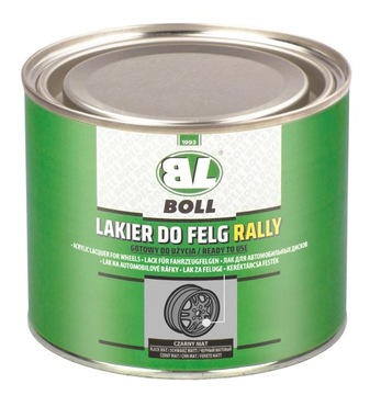 BOLL lakier do felg samochodowych CZARNY MAT 0,5L