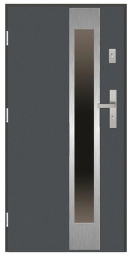 Drzwi zewnętrzne wejściowe 72mm PSI3 ANTRACYT 90L