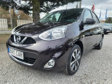 Nissan Micra IV Hatchback 5d Facelifting 1.2 80KM 2014 Nissan Micra 1.2 80 KM Bogata Wersja 100% Przebieg, zdjęcie 3