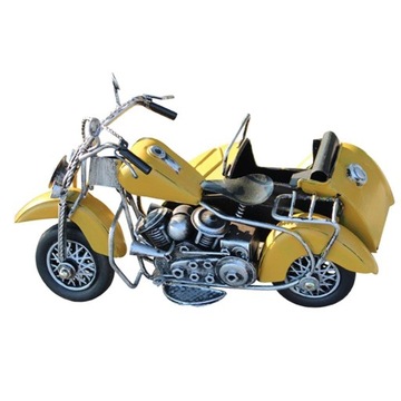 Литая под давлением модель мотоцикла Мотоцикл - желтый