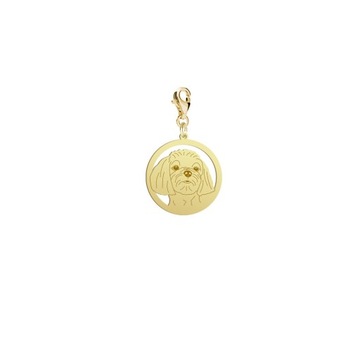 Charms Złoty Maltańczyk 925 Prezent Biżuteria Kobieta DEDYKACJA GRATIS