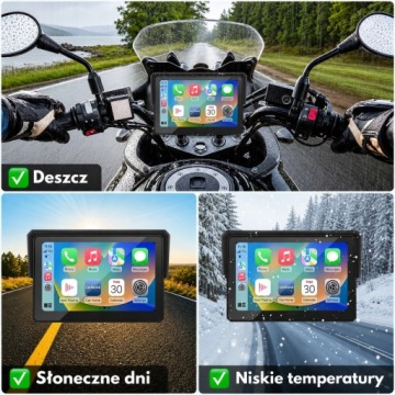 5-дюймовый планшет для мотоцикла с CarPlay, Android Auto, навигацией и беспроводным монитором