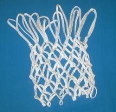 СЕТКА ДЛЯ ОБОРУДОВАНИЯ КОРЗИНЫ, СТРУНА, 3ММ, ПРОЧНАЯ БАСКЕТБОЛЬНАЯ, БЕЛАЯ