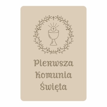 Tabliczka do zdjęć PIERWSZA KOMUNIA ŚWIĘTA
