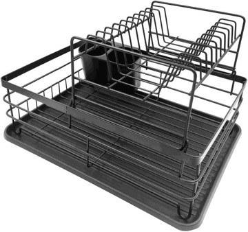 ДВУХУРОВНЕВАЯ ПОДСТАВКА ДЛЯ СУШИЛКИ ПОСУВЫ MIOWI ЧЕРНАЯ ЧЕРНАЯ БОЛЬШАЯ