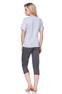 ЖЕНСКАЯ ПИЖАМА ИЗ ХЛОПКА KUBA CATS GREY XXL