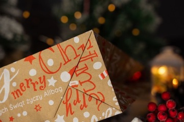 СУМКИ СУМКИ БУМАЖНАЯ упаковка для РОЖДЕСТВА ЭКО 24х10х32 см