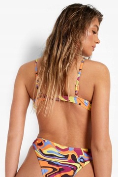 Boohoo ang OD FISZBINY PRINT GÓRA BIKINI M NG2