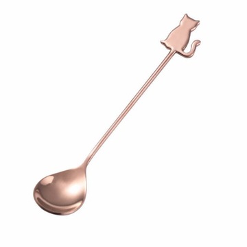 ŁYŻECZKA KOT kotek kotki na PREZENT ROSE GOLD 1szt