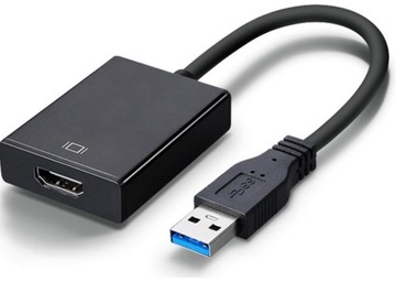 ADAPTER KONWERTER PRZEJŚCIÓWKA USB DO HDMI FULL HD