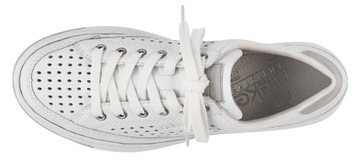 Rieker L8849-80 38 białe skórzane półbuty trampki sneakersy