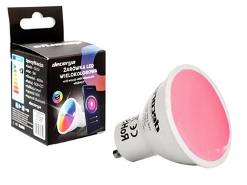 ŻARÓWKA GU10 LED WiFi APLIKACJA SMART RÓŻNE KOLORY