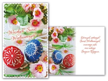 KARNET MAŁY LAURKA KARTKA WIELKANOC + KOPERTA