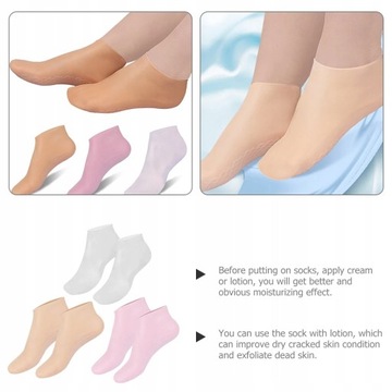 Эластичные отшелушивающие носки для ног, 3 пары.
