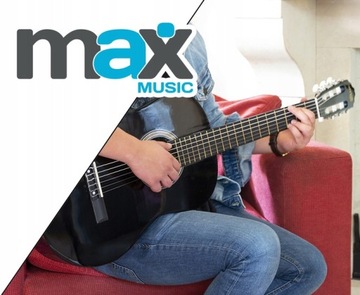 КЛАССИЧЕСКАЯ гитара, черная, 39 дюймов, тюнер, ремень для струн