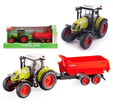 Traktor ciągnik rolniczy Z przyczepką kiper Dźwięk Światło