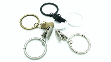 Кольцо с лягушкой - карниз диаметром 27 мм - 10 шт - никель